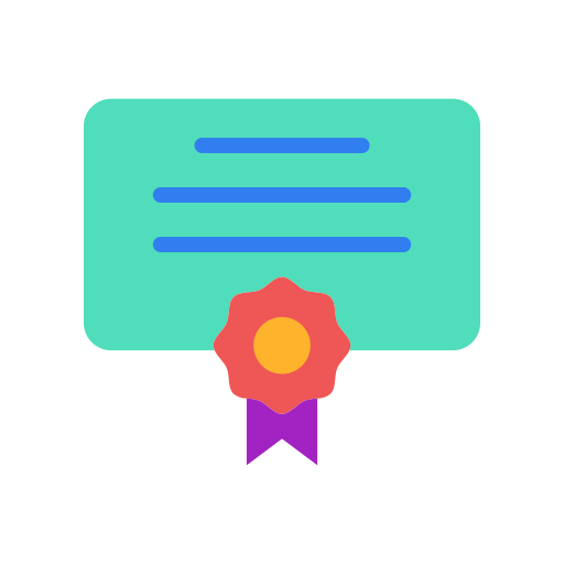 certificación icono gratis