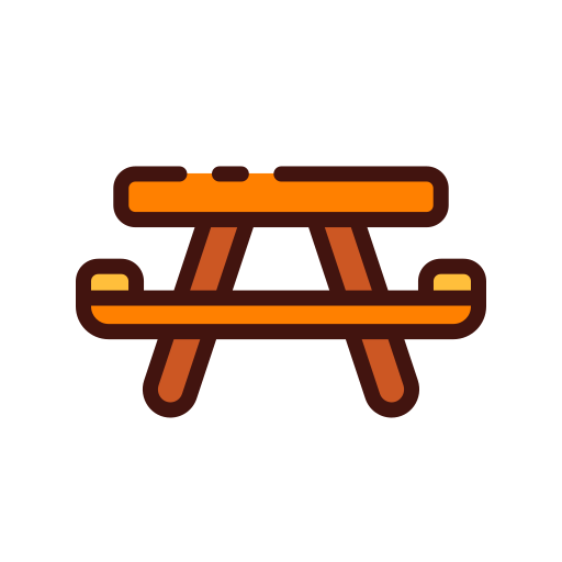 Picnic table Good Ware Lineal Color icon