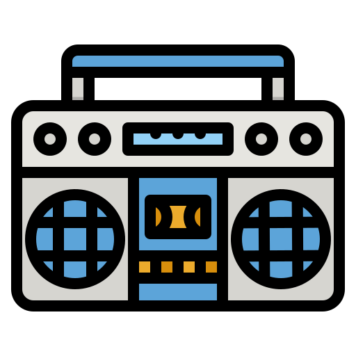 Vintage radio - Free music icons