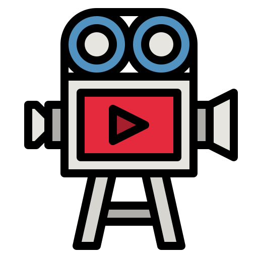 camara de video icono gratis