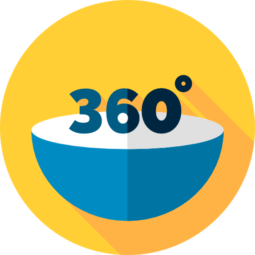 360 degrés Icône gratuit 360 degrés Icône gratuit