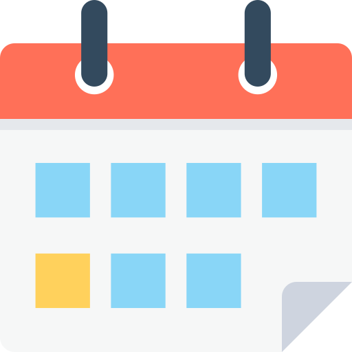 Calendar Flat Color Flat icon