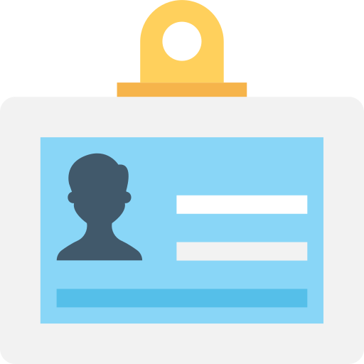 Id card Flat Color Flat icon