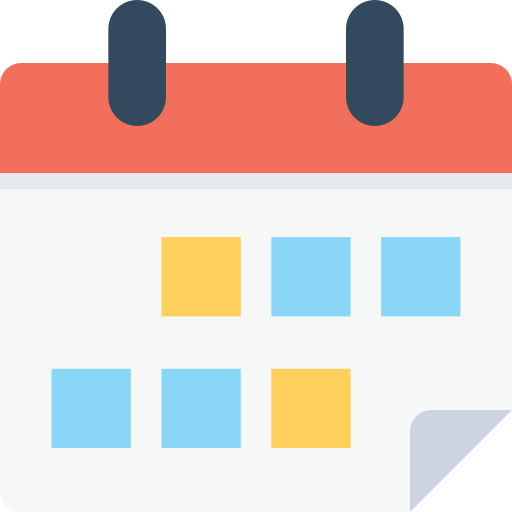 Calendar Flat Color Flat icon