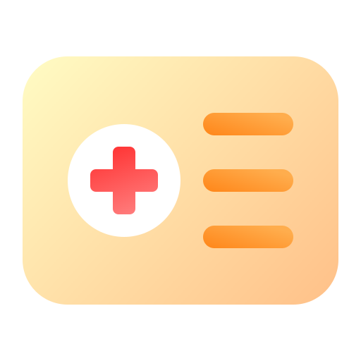 tarjeta médica icono gratis