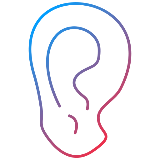 Ear Generic Gradient icon