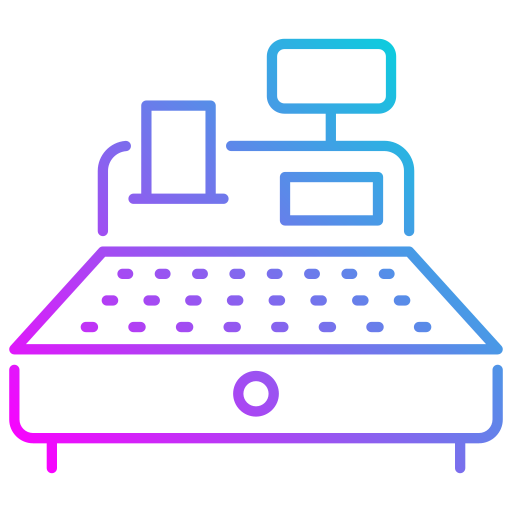 caja registradora icono gratis