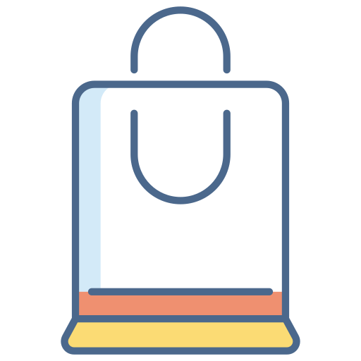 Shopping bag Generic Outline Color icon