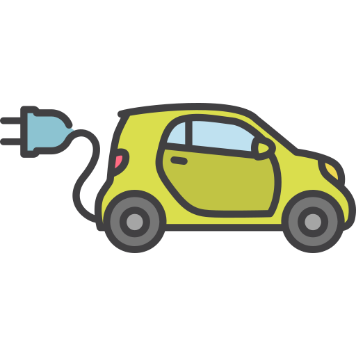 coche eléctrico icono gratis