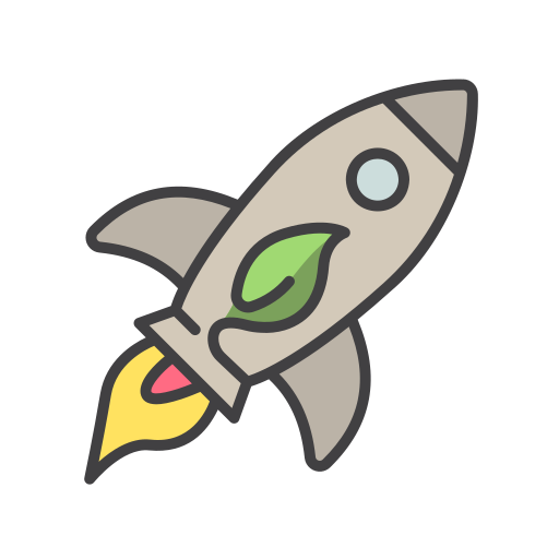 Rocket Generic Outline Color icon