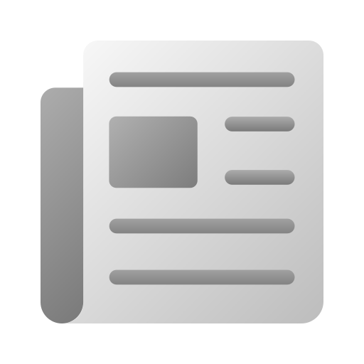 News Generic Flat Gradient Icon