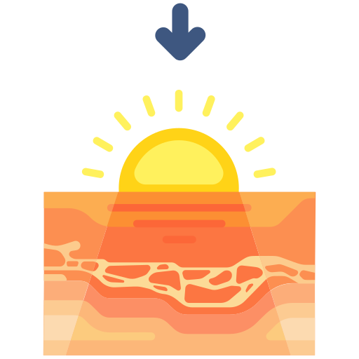 puesta de sol icono gratis