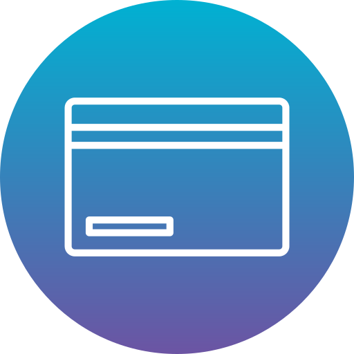 Credit card Generic Flat Gradient icon