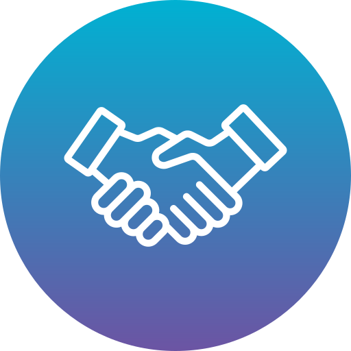 Partnership handshake Generic Flat Gradient icon