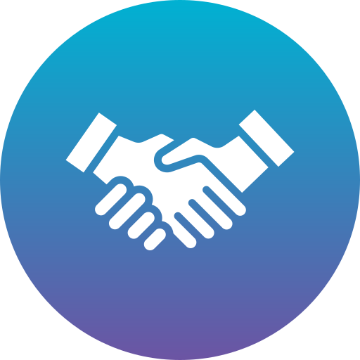 Partnership handshake Generic Flat Gradient icon