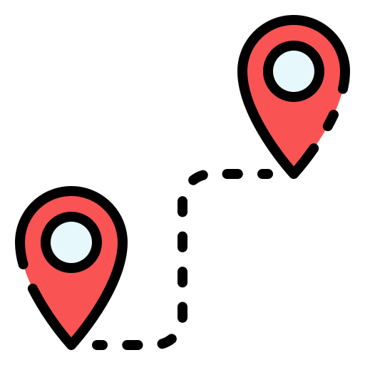 Distance - Free travel icons