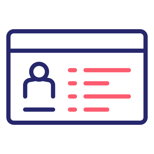 Driving license Generic Outline Color icon