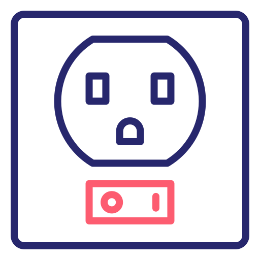 Power socket free icon Power socket free icon