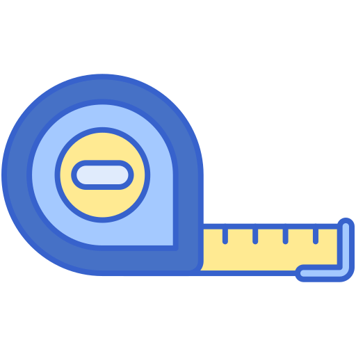 Measuring tape Flaticons Lineal Color icon