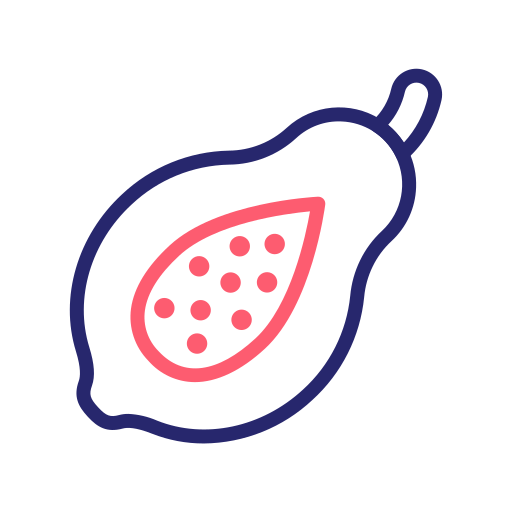 Papaya Generic Outline Color Icon