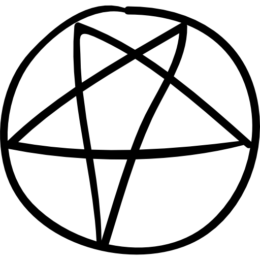 Звезда черной магии в круге – Бесплатные иконки: знаки
