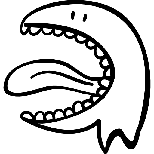 Design PNG E SVG De Desenho De Boca De Monstro Assustador Para