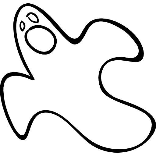 Desenho de fantasma de halloween para sites e aplicativos