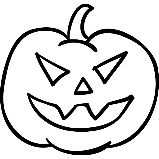 Ilustração De Uma Abóbora De Halloween Com Cara Assustadora Em Fundo Branco  PNG , Ilustração De Uma