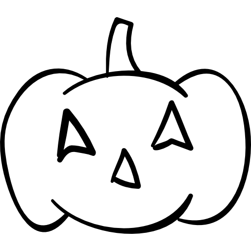 cabeza de calabaza de halloween sin boca icono gratis