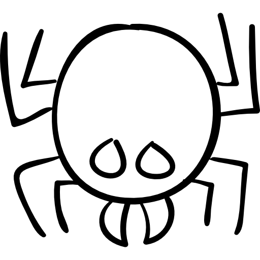 Spider outline - Free animals icons