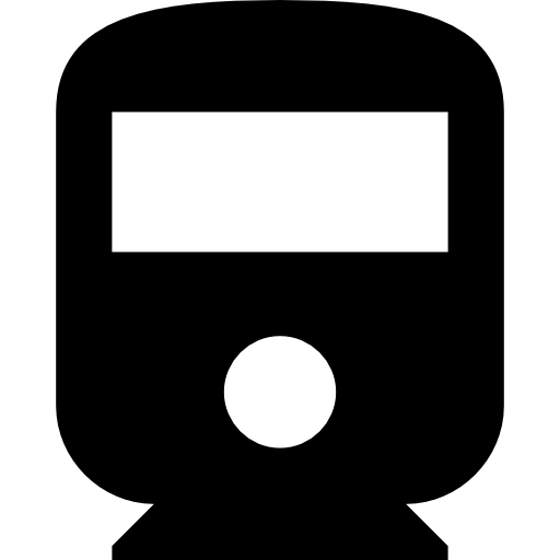 indicaciones del tren de transporte público icono gratis