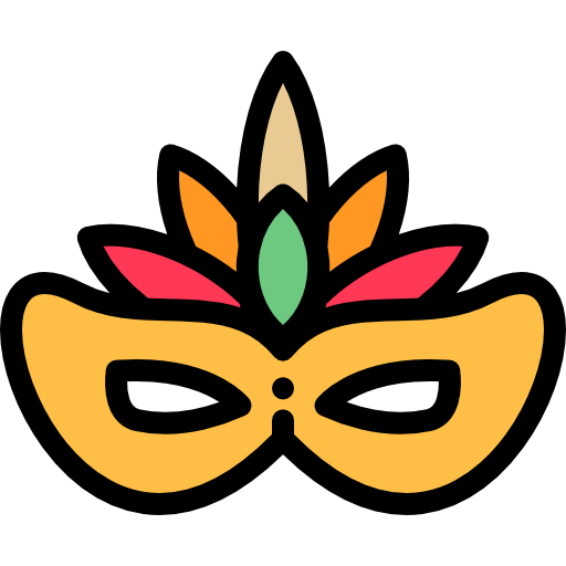 Mask Detailed Rounded Lineal color icon