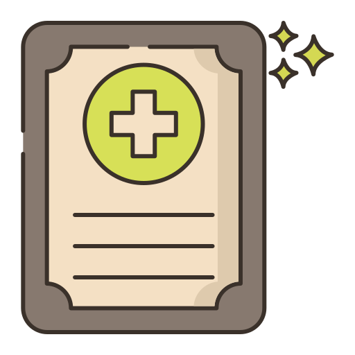 certificado médico grátis ícone certificado médico grátis ícone