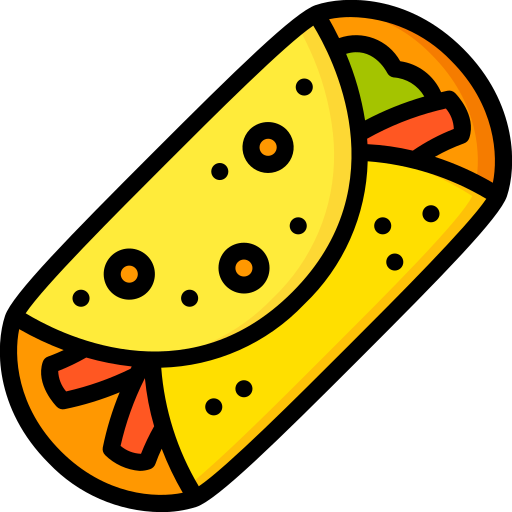 Fajitas Basic Miscellany Lineal Color Icon