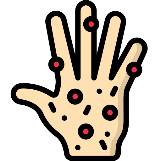 Skin rash - Free hands and gestures icons