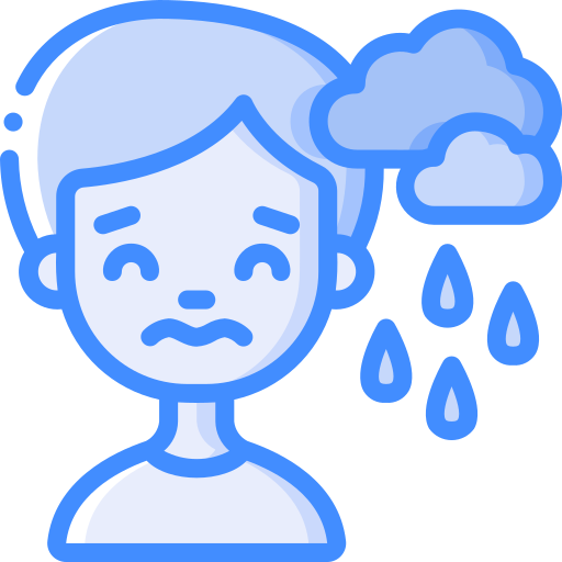 Depression Basic Miscellany Blue icon