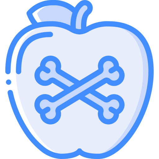 manzana envenenada icono gratis