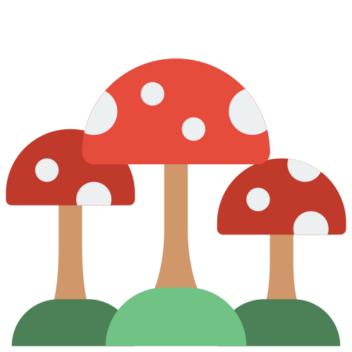 Mushroom Basic Miscellany Flat icon