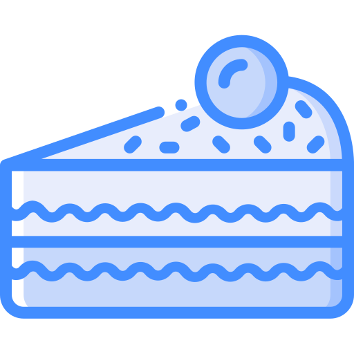 birthday cake slice icon