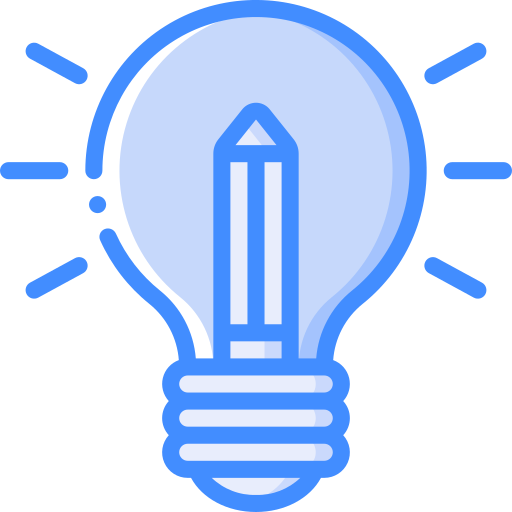 Bulb Basic Miscellany Blue icon