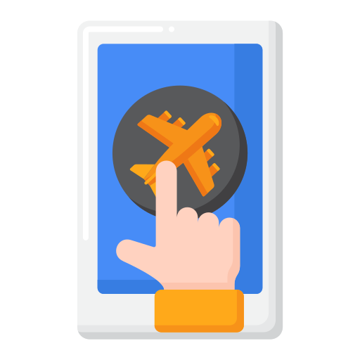 Traveling free icon