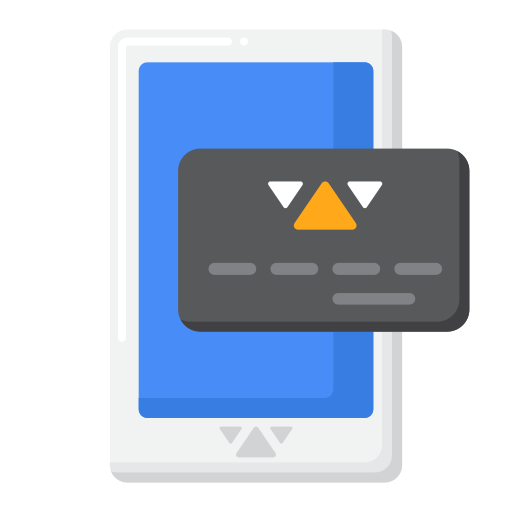 Electronic cash free icon