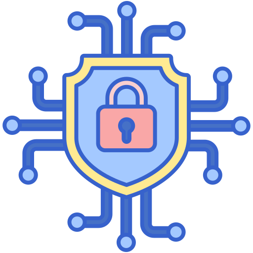 Cyber security Flaticons Lineal Color icon