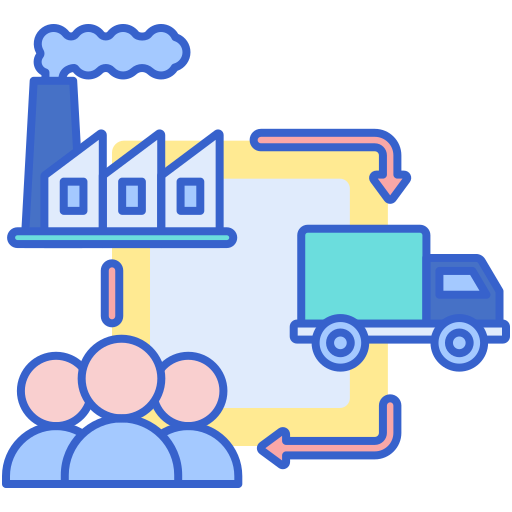 Supply chain Flaticons Lineal Color icon