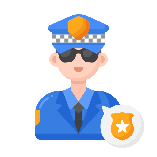 oficial de policía icono gratis
