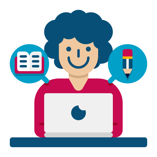 escritor icono gratis