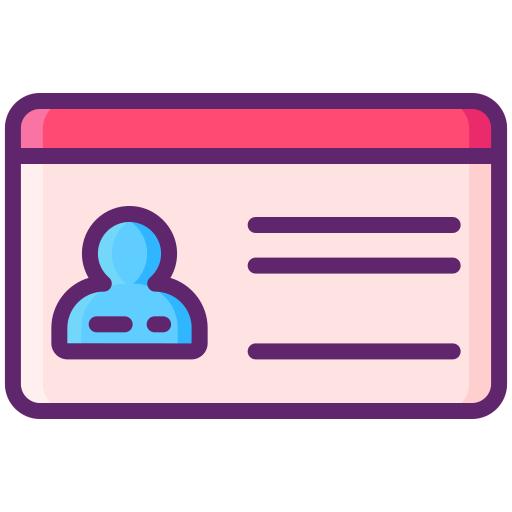 tarjeta de identificación icono gratis