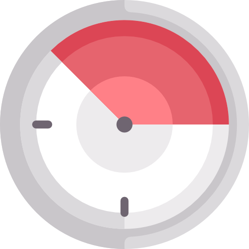 reloj circular icono gratis