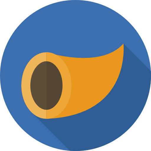 Cornucopia Flat Circular Flat Icon