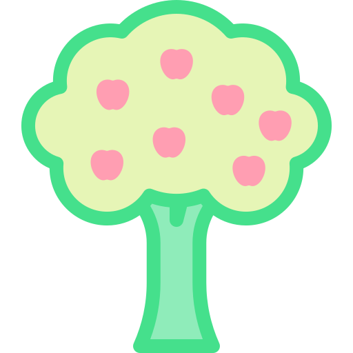 Árbol de frutas icono gratis